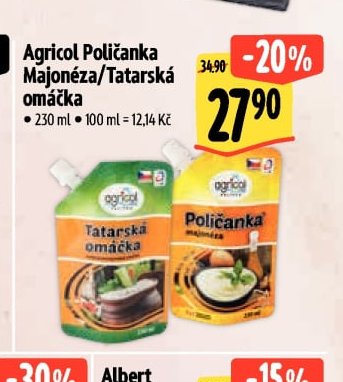 Agricol Poličanka Majonéza/Tatarská omáčka