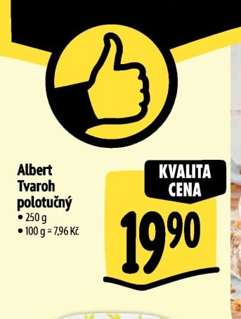 Albert Tvaroh polotučný