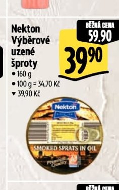 Nekton Výběrové uzené šproty