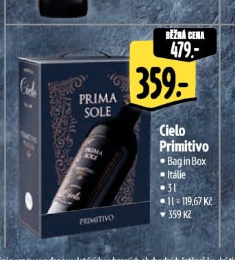 Cielo Primitivo Bag in Box