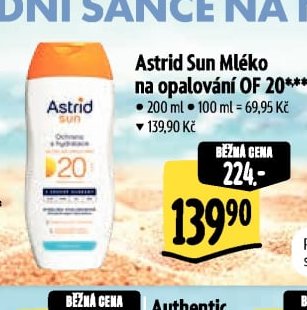 Astrid Sun Mléko na opalování OF 20