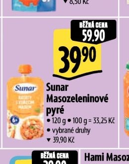Sunar Masozeleninové pyré