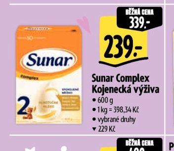 Sunar Complex Kojenecká výživa