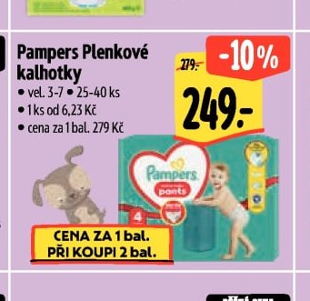 Pampers Plenkové kalhotky