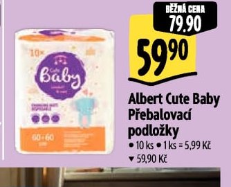 Albert Cute Baby Přebalovací podložky