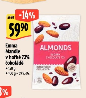 Emma Mandle v hořké 72% čokoládě