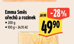 Emma Směs ořechů a rozinek