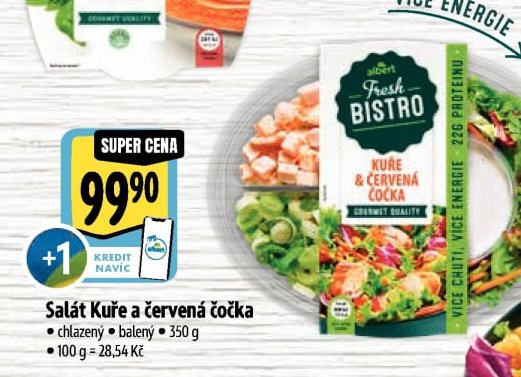 Salát Kuře a červená čočka