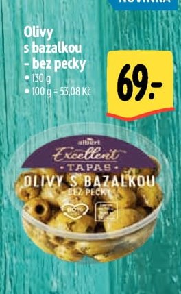 Olivy s bazalkou