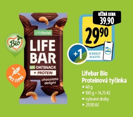 Lifebar Bio Proteinová tyčinka