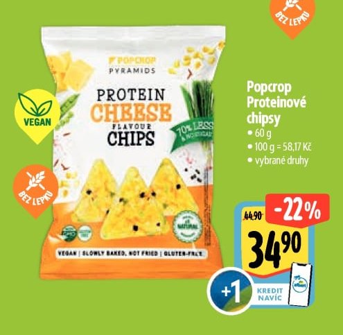 Popcrop Proteinové chipsy