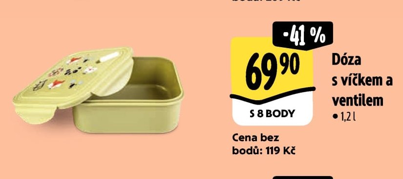 Dóza s víčkem a ventilem