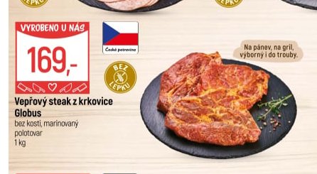 Vepřový steak z krkovice Globus