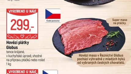 Hovězí plátky Globus