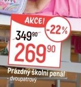 Prázdný školní penál