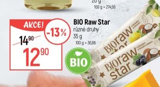 BIO Raw Star různé druhy 35 g