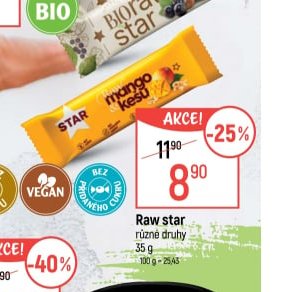 Raw star různé druhy 35 g