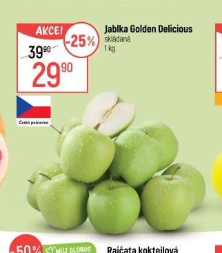 Jablka Golden Delicious