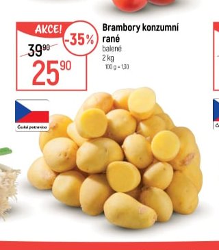 Brambory konzumní rané