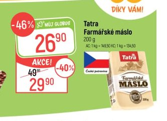Tatra Farmářské máslo