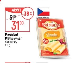 Président Plátkový sýr