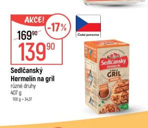 Sedlčanský Hermelín na gril