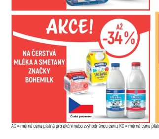 Bohemilk mléka a smetany