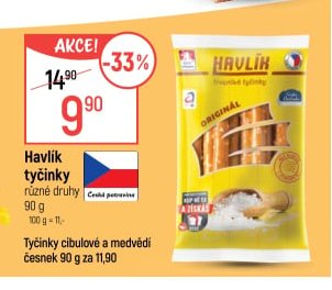 Havlík tyčinky