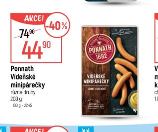 Ponnath Vídeňské minipárečky