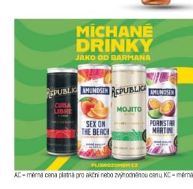 Republic / Amundsen míchané drinky