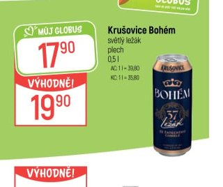 Krušovice Bohém světlý ležák