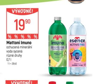Mattoni Imuno ochucená minerální voda