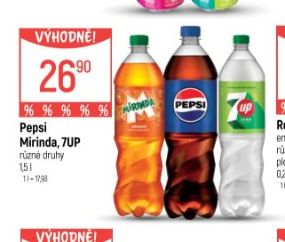 Pepsi, Mirinda, 7UP