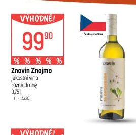 Znovín Znojmo jakostní víno