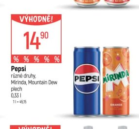Pepsi, Mirinda, Mountain Dew