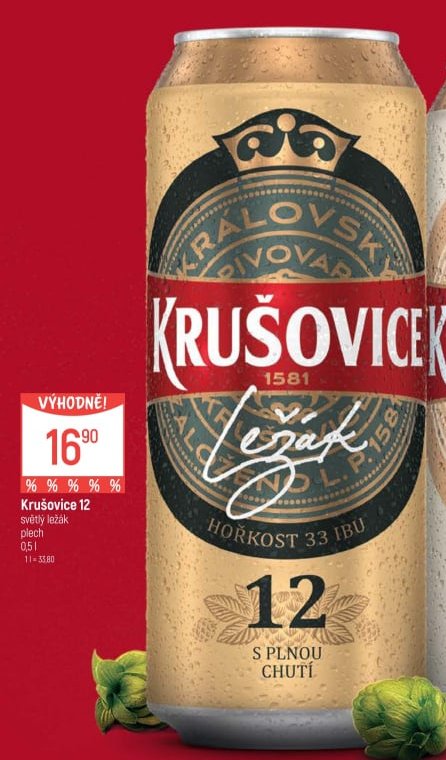 Krušovice 12 světlý ležák