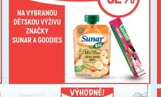 Sunar a Goodies dětská výživa