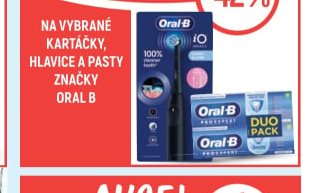 Oral B kartáčky, hlavice a pasty
