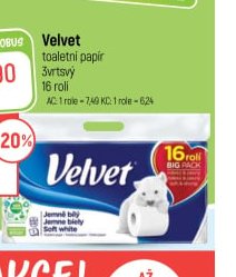 Velvet toaletní papír