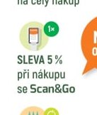 SLEVA 5 % při nákupu se Scan&Go