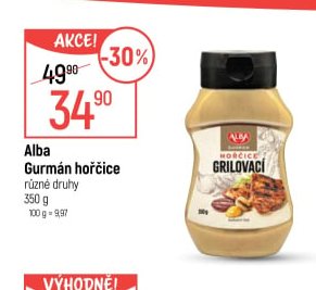 Alba Gurmán hořčice