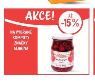 Na vybrané kompoty značky Alibona