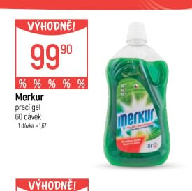 Merkur prací gel