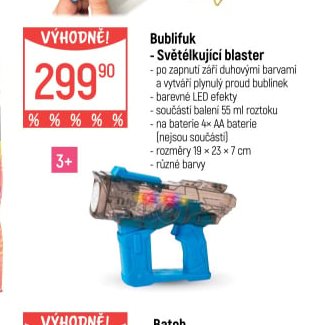 Bublifuk - Světélkující blaster