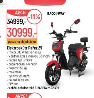 Elektroskútr Pařez 25