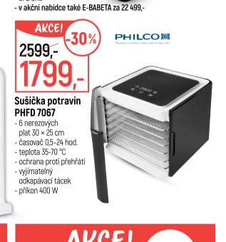 Sušička potravin PHFD 7067