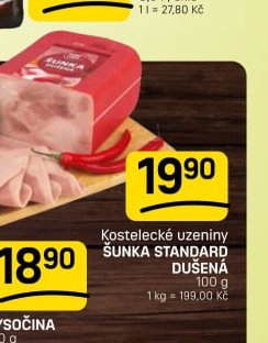 KOSTELECKÉ UZENINY ŠUNKA STANDARD