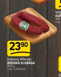 Uzeniny Příbram BRDSKÁ KLOBÁSA