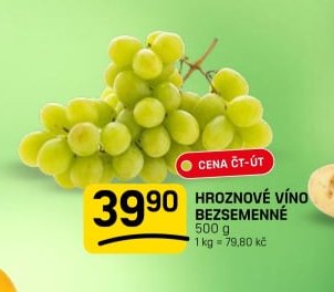 Hroznové víno bezsemenné