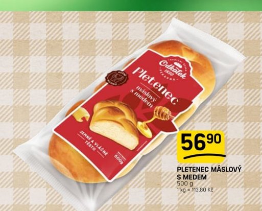 Pletenec máslový s medem